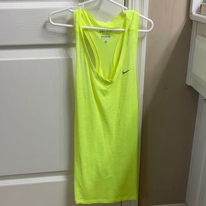 Neon Yellow Nike Tank